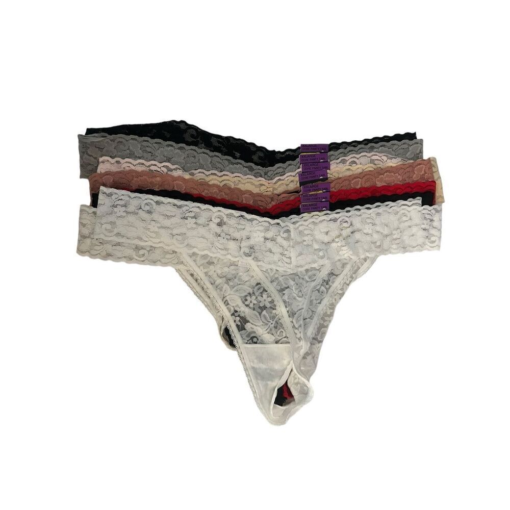 10 INC Lace Thongs XXL - Picture 2 of 5